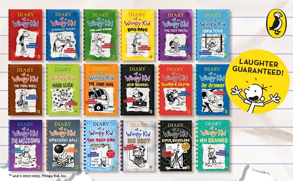 Diary of a Wimpy Kid by Jeff Kinney: 19 Books Collection Set - Ages 7-12 - E-B00k