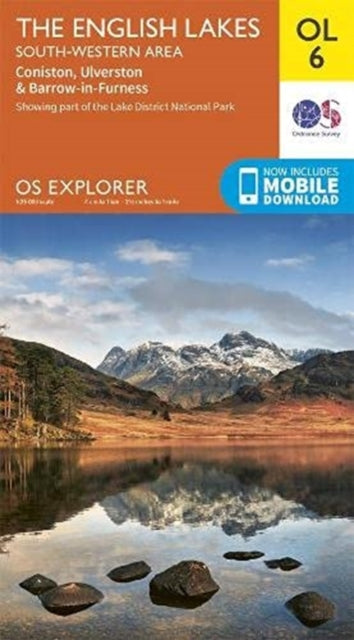 The English Lakes South-Western Area: Coniston, Ulverston & Barrow-in-Furness OS Map