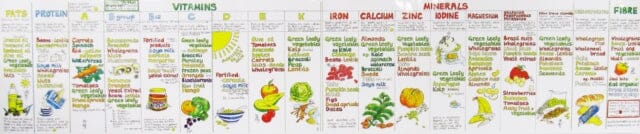 Vitamin Chart by Liz Cook