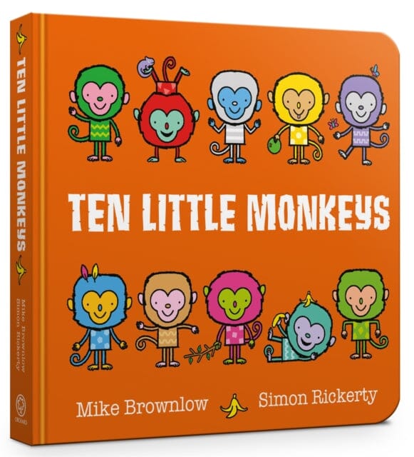 Ten Little Monkeys Board Book by Mike Brownlow