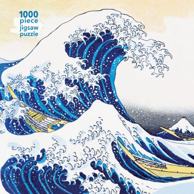 Adult Jigsaw Puzzle Hokusai: The Great Wave  1000-piece Jigsaw Puzzles by Flame Tree Studio