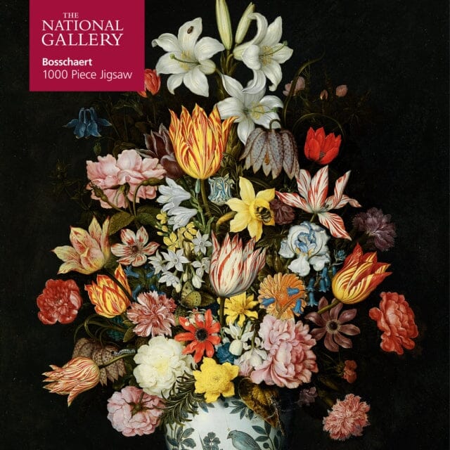 Adult Jigsaw Puzzle National Gallery Bosschaert the Elder: A Still Life of Flowers  1000-piece Jigsaw Puzzles by Flame Tree Studio