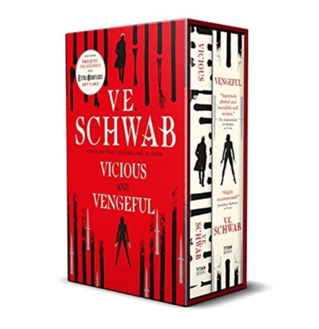 Vicious/Vengeful slipcase by V.E. Schwab