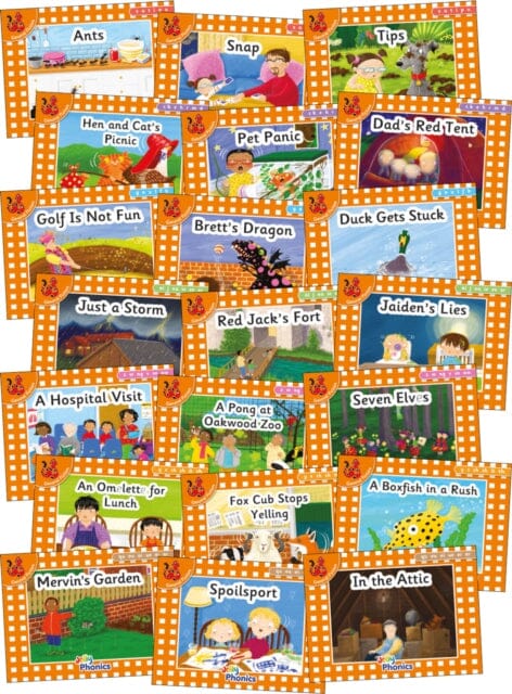 Jolly Phonics Orange Level Readers Complete Set: in Precursive Letters (British English edition) by Louise Van-Pottelsberghe