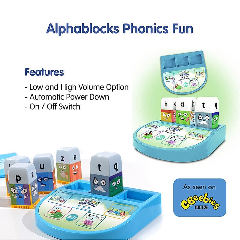 Alphablocks Phonics Fun: Learn Letter Recognition and Sounds, Spelling and Vocabulary Perfect for Interactive Play and Child Development - Ages 3+ - Educational Toy