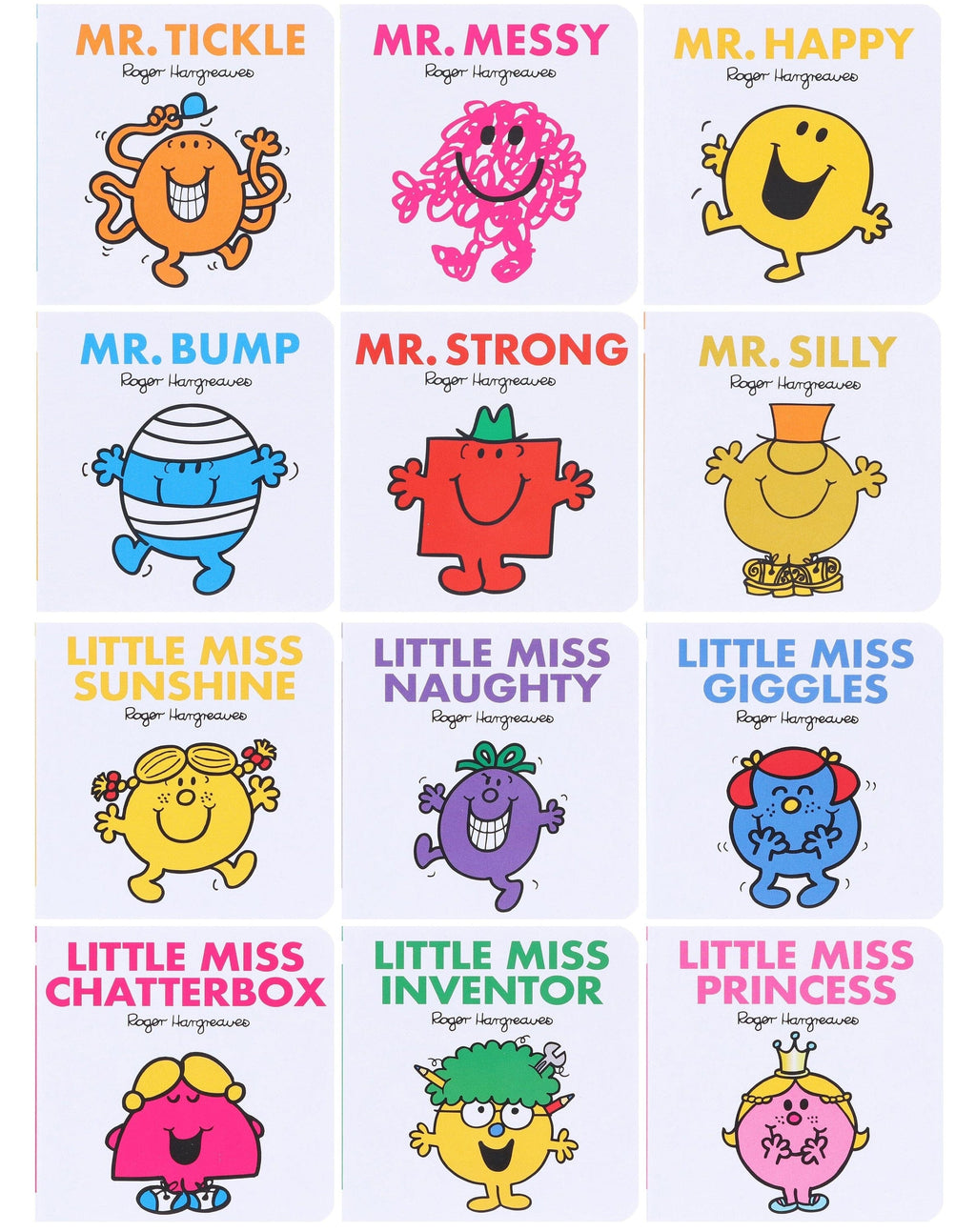 Mr. Men & Little Miss: Pocket Library by Roger Hargreaves 12 Mini Books Collection E-Books Set - Ages 1-5 - Board Book