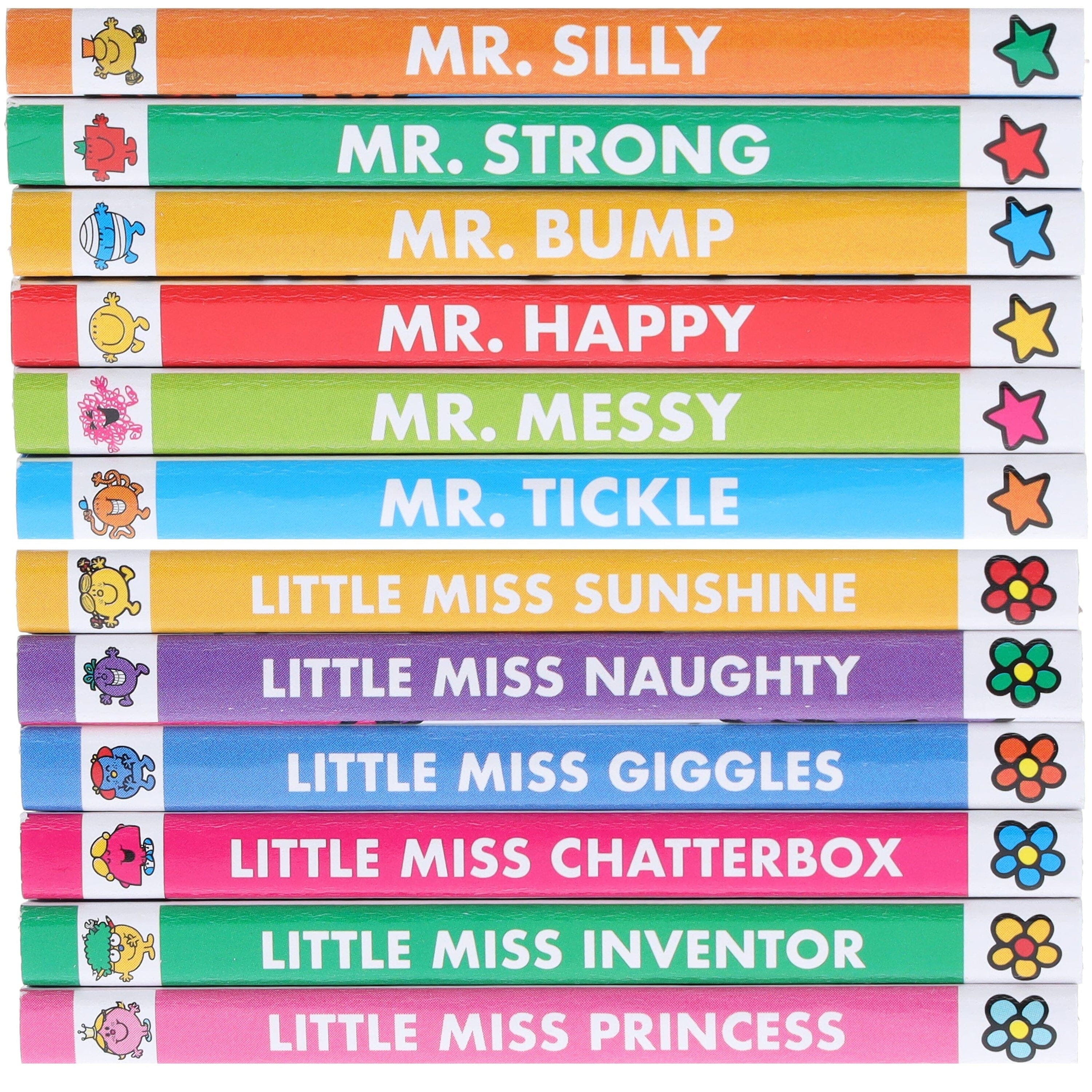 Mr. Men & Little Miss: Pocket Library by Roger Hargreaves 12 Mini Books Collection E-Books Set - Ages 1-5 - Board Book