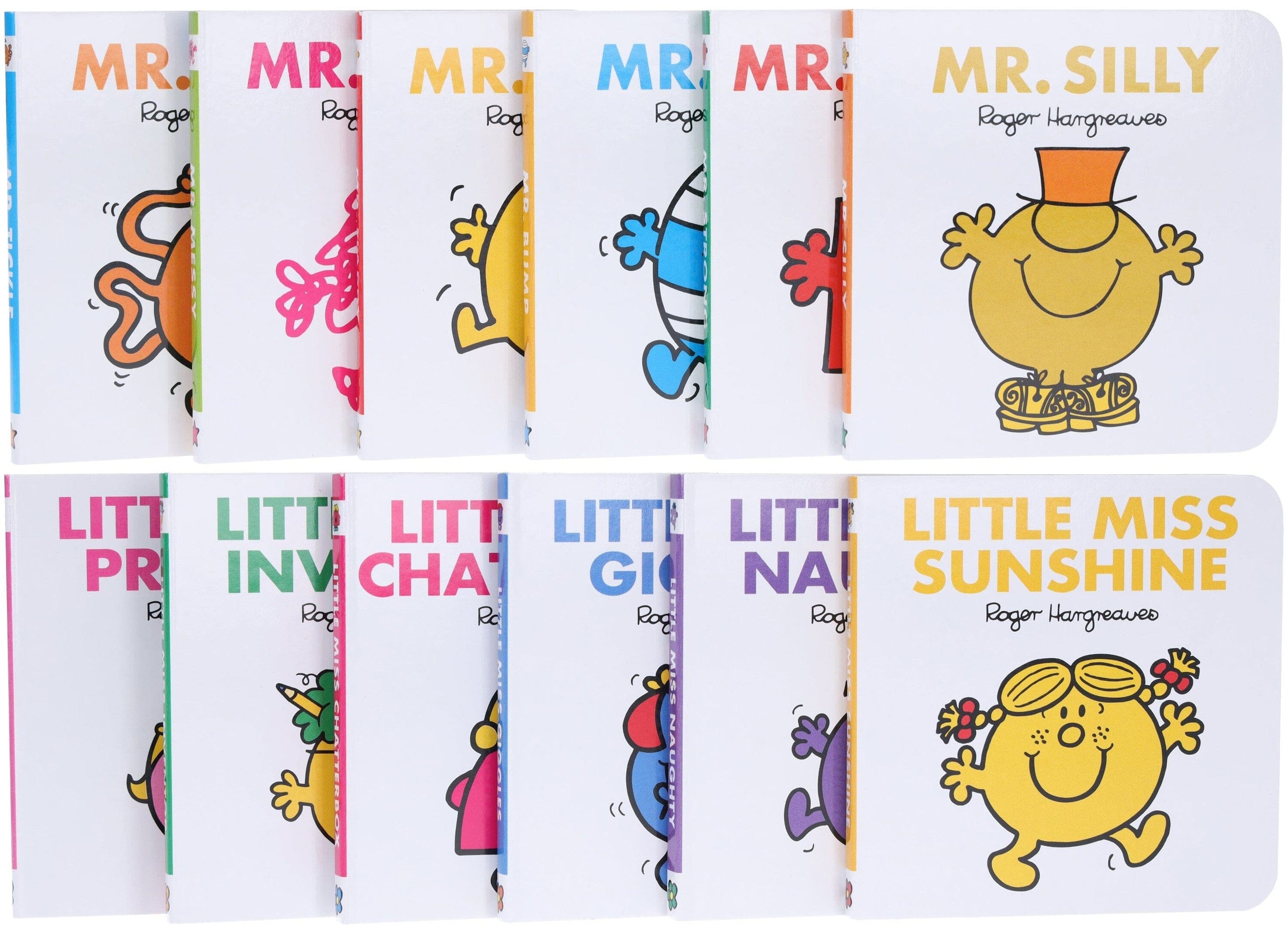 Mr. Men & Little Miss: Pocket Library by Roger Hargreaves 12 Mini Books Collection E-Books Set - Ages 1-5 - Board Book