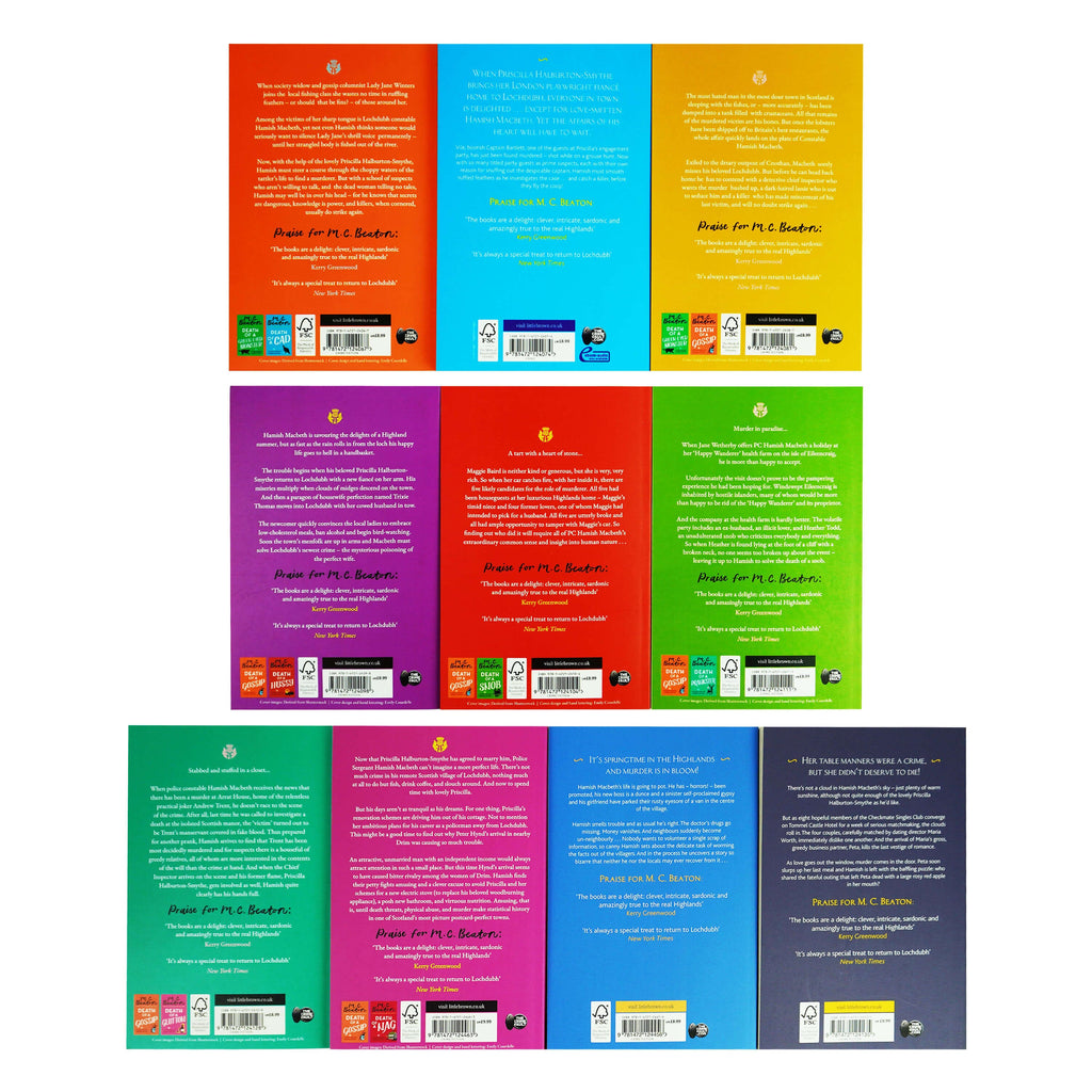 Damaged - Hamish Macbeth Mysteries Series by M.C. Beaton 10 Books Collection Set (Book 1-10) - Fiction - E-B00k - T 33