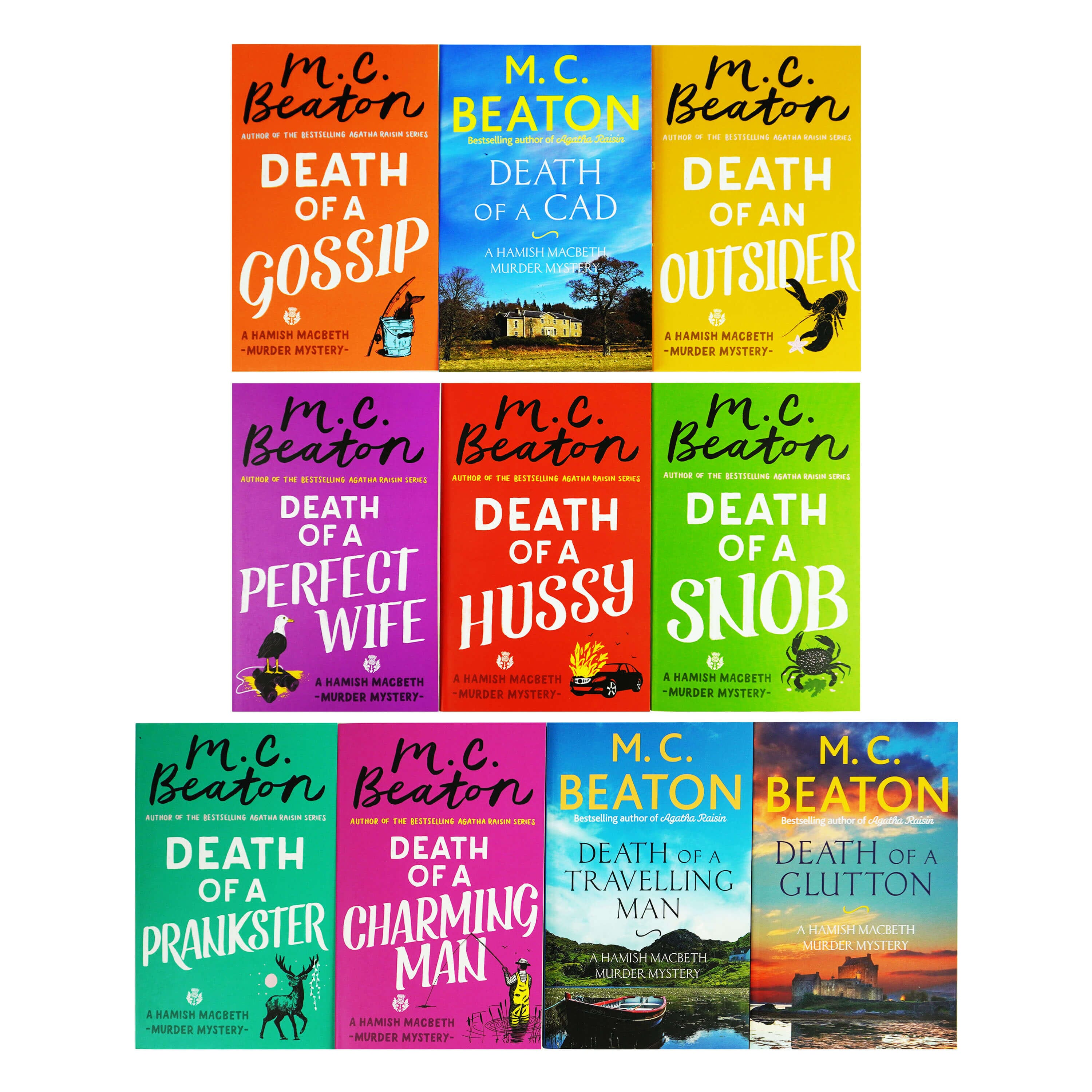 Damaged - Hamish Macbeth Mysteries Series by M.C. Beaton 10 Books Collection Set (Book 1-10) - Fiction - E-B00k - T 33