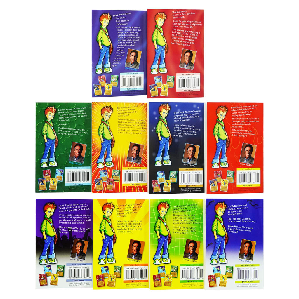 Damaged - Hank Zipzer 10 Books Set Collection by Henry Winkler and Lin Oliver - Ages 7-9 - E-B00k - T 33