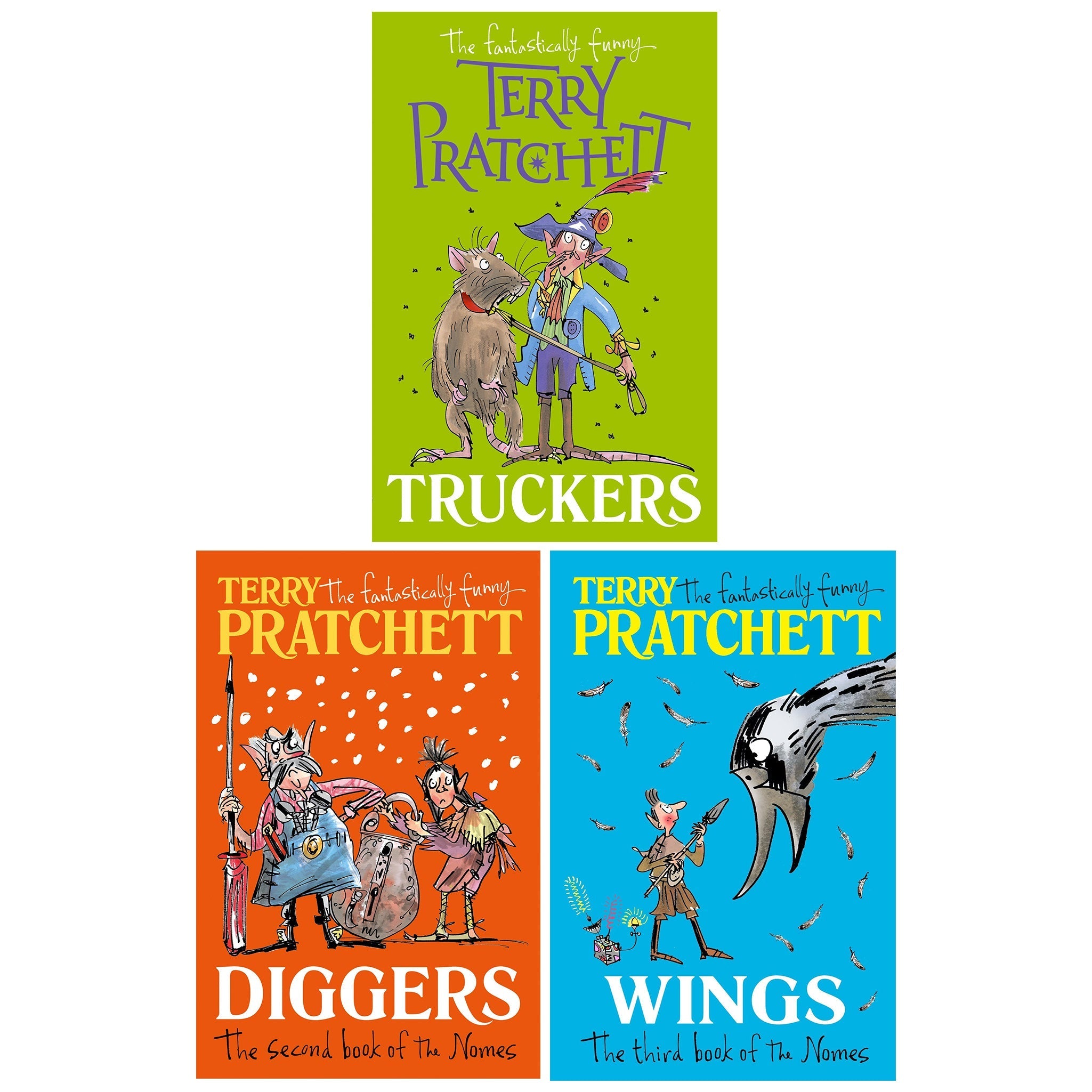 Damaged - The Bromeliad Trilogy by Terry Pratchett 3 Books Collection Set - Age 9-11 - E-B00k - T 37