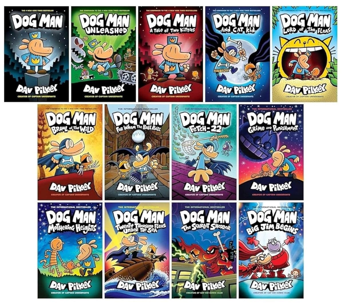 Dog Man 1-13: The Supa Buddies Mega Collection by Dav Pilkey 13 EBooks Set - Ages 6-12