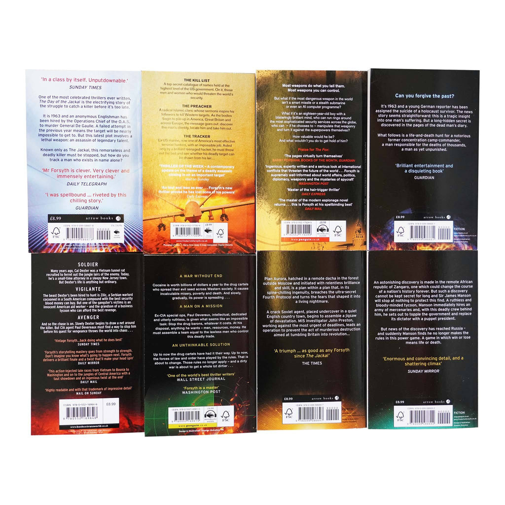 Damaged - Frederick Forsyth Collection 8 Books Set - Fiction - E-B00k - T 55