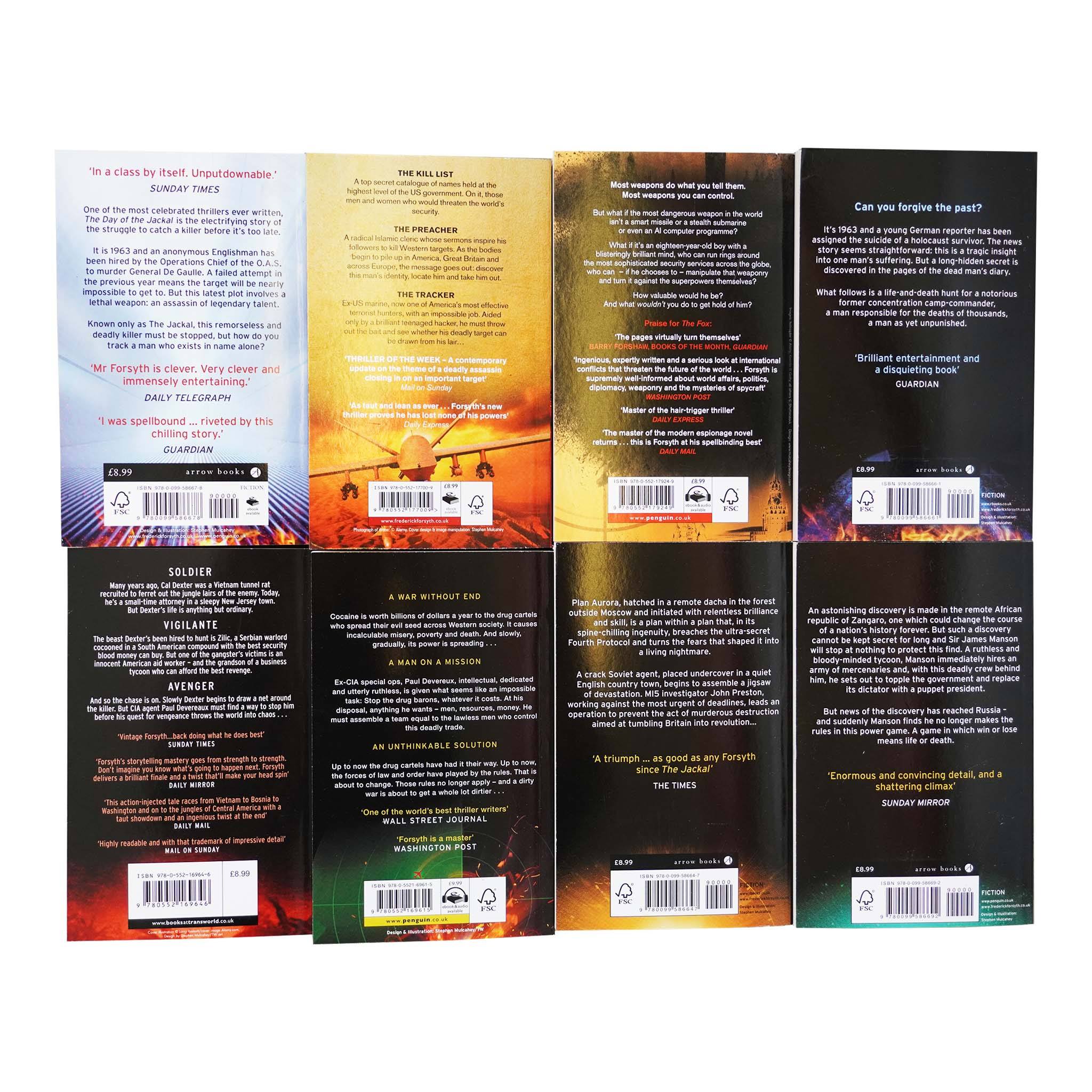 Damaged - Frederick Forsyth Collection 8 Books Set - Fiction - E-B00k - T 55