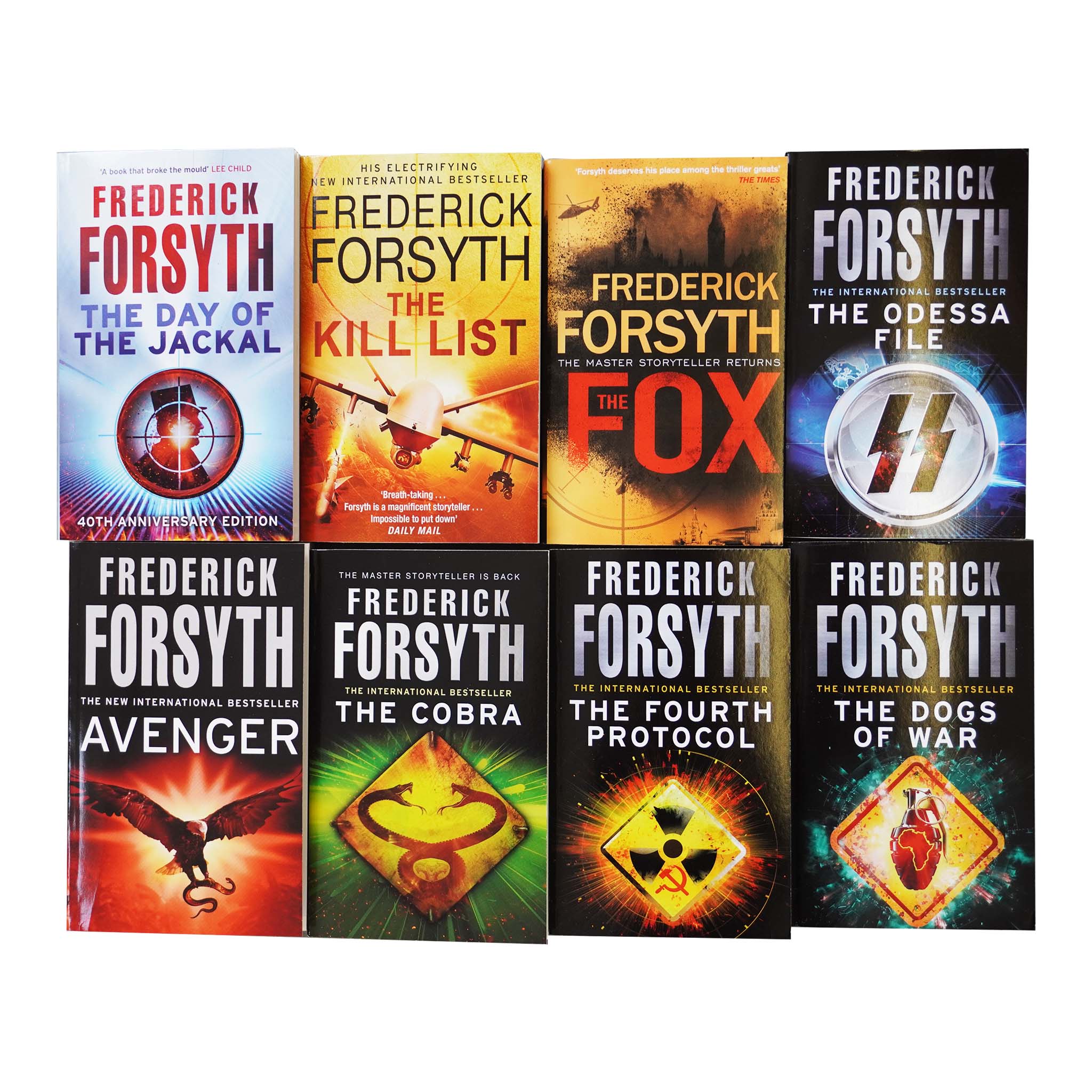 Damaged - Frederick Forsyth Collection 8 Books Set - Fiction - E-B00k - T 55
