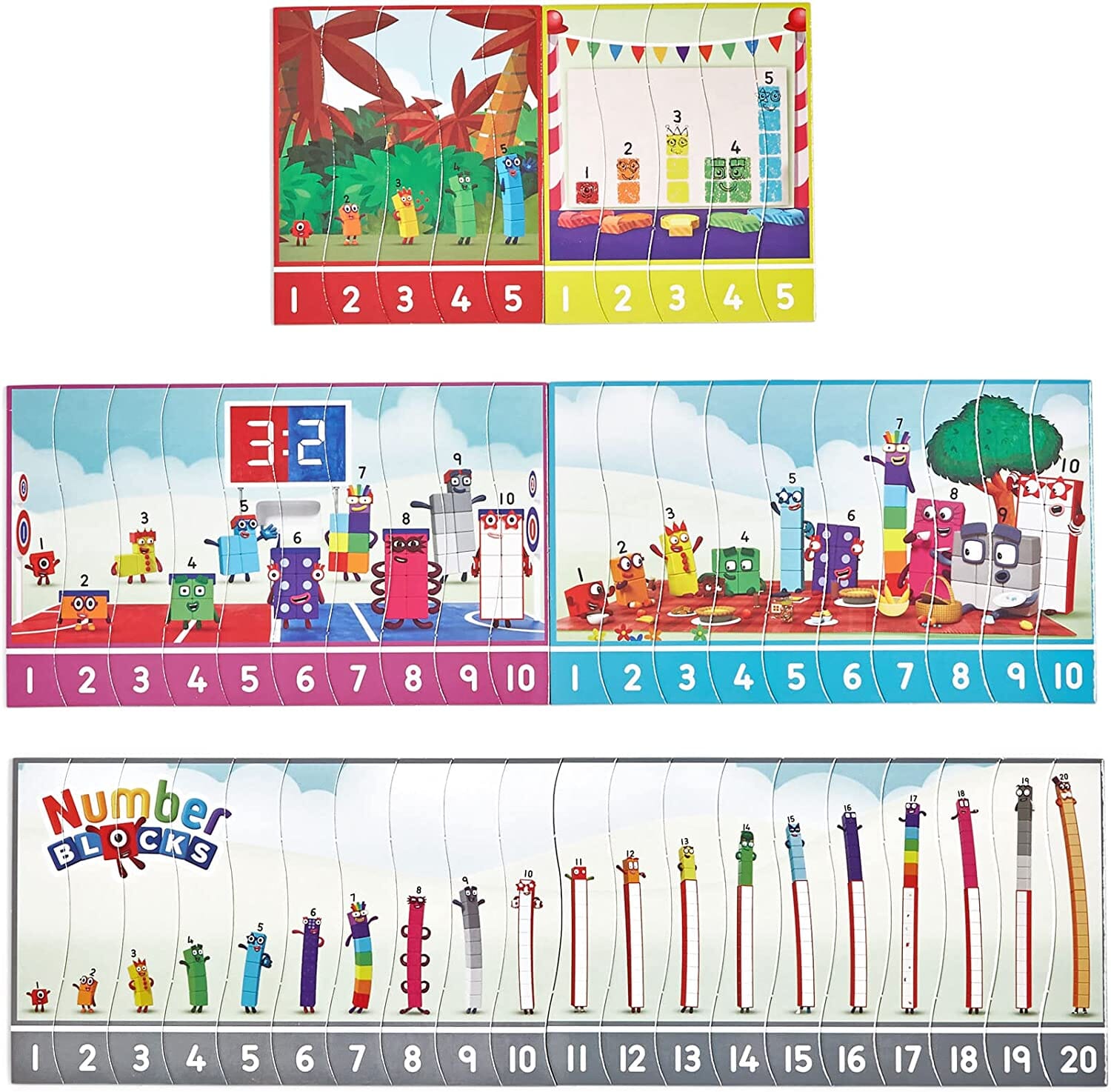 Damaged - Numberblocks Sequencing Puzzle by Learning Resources - Ages 3 Years+ - T 33