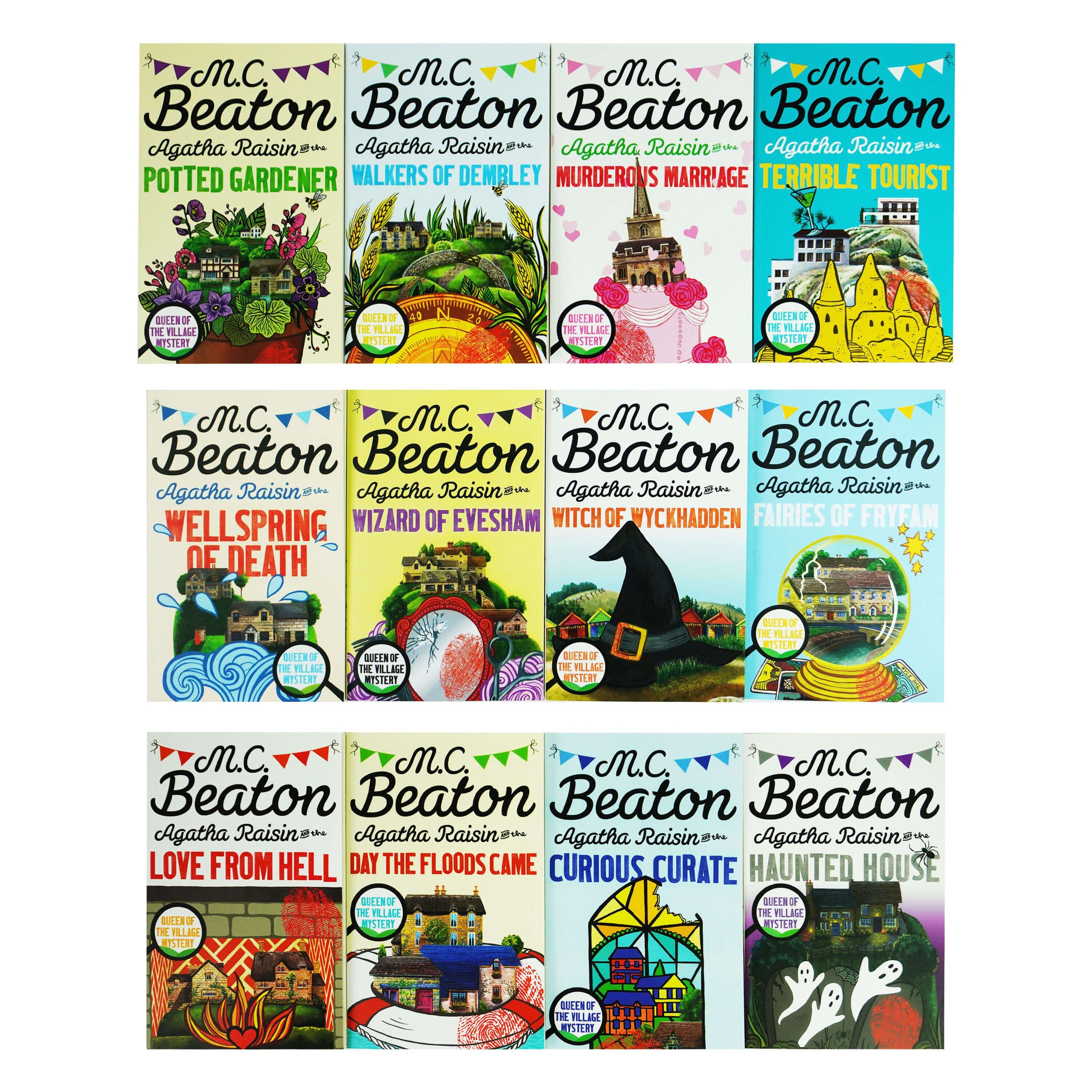 Damaged - Agatha Raisin Mysteries Series by M.C. Beaton 12 Books Collection Set - Fiction - E-B00k - T 41