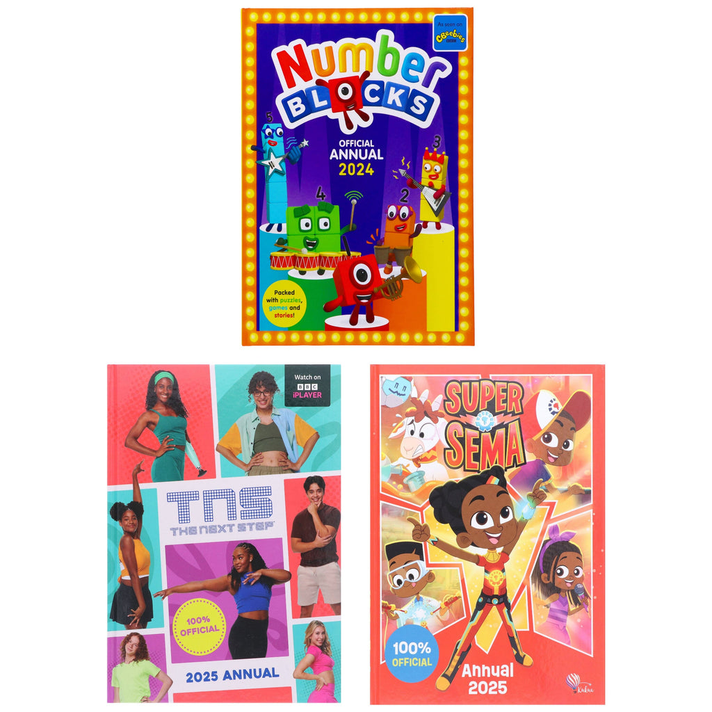 Super Sema Annual 2025, The Next Step Annual 2025 & Numberblocks Annual 2024: Collection 3 Books Set - Ages 4+ - E-B00k