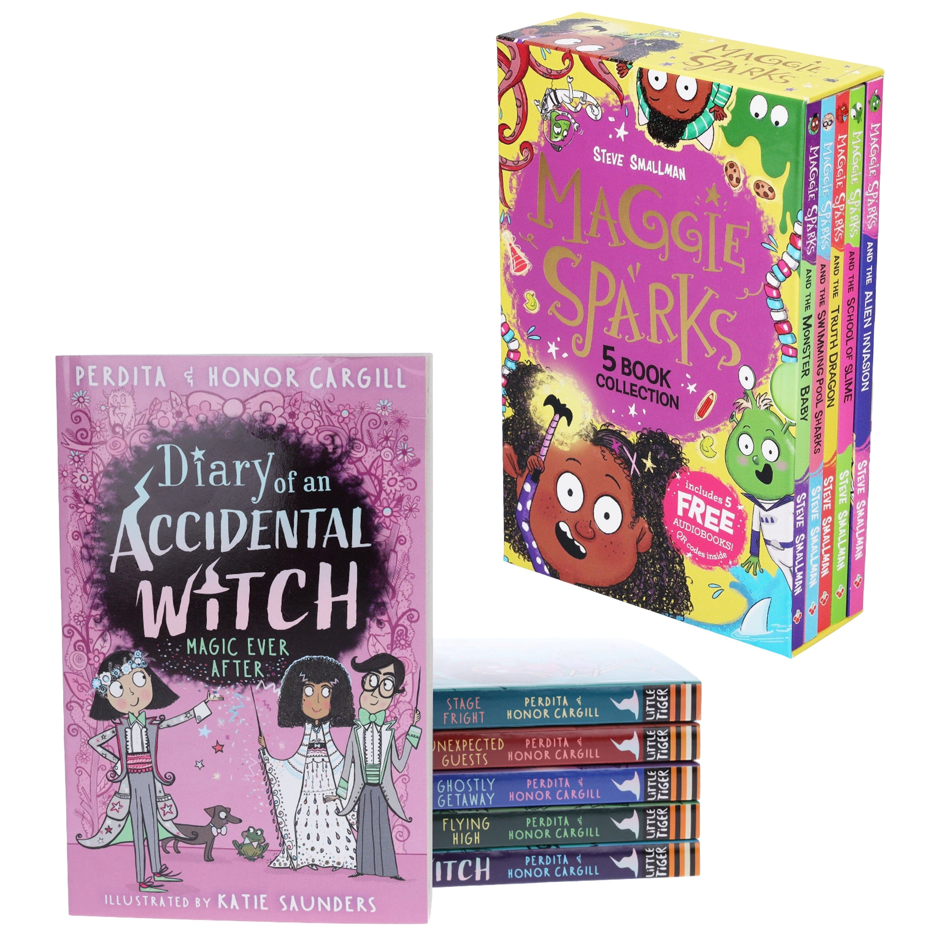 Children's Halloween Books: Diary of an Accidental Witch & Maggie Sparks: 11 Books Collection Set - Ages 5-10 - E-B00k
