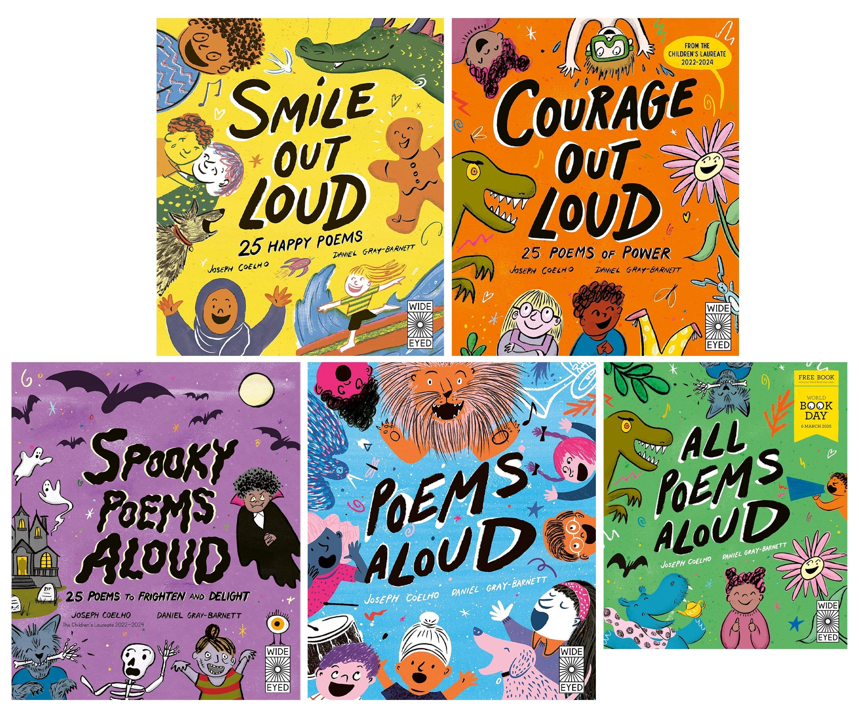 Poetry to Perform Series By Joseph Coelho: Illustrated 5 Picture Books Collection Set - Ages 5-10 - E-B00k