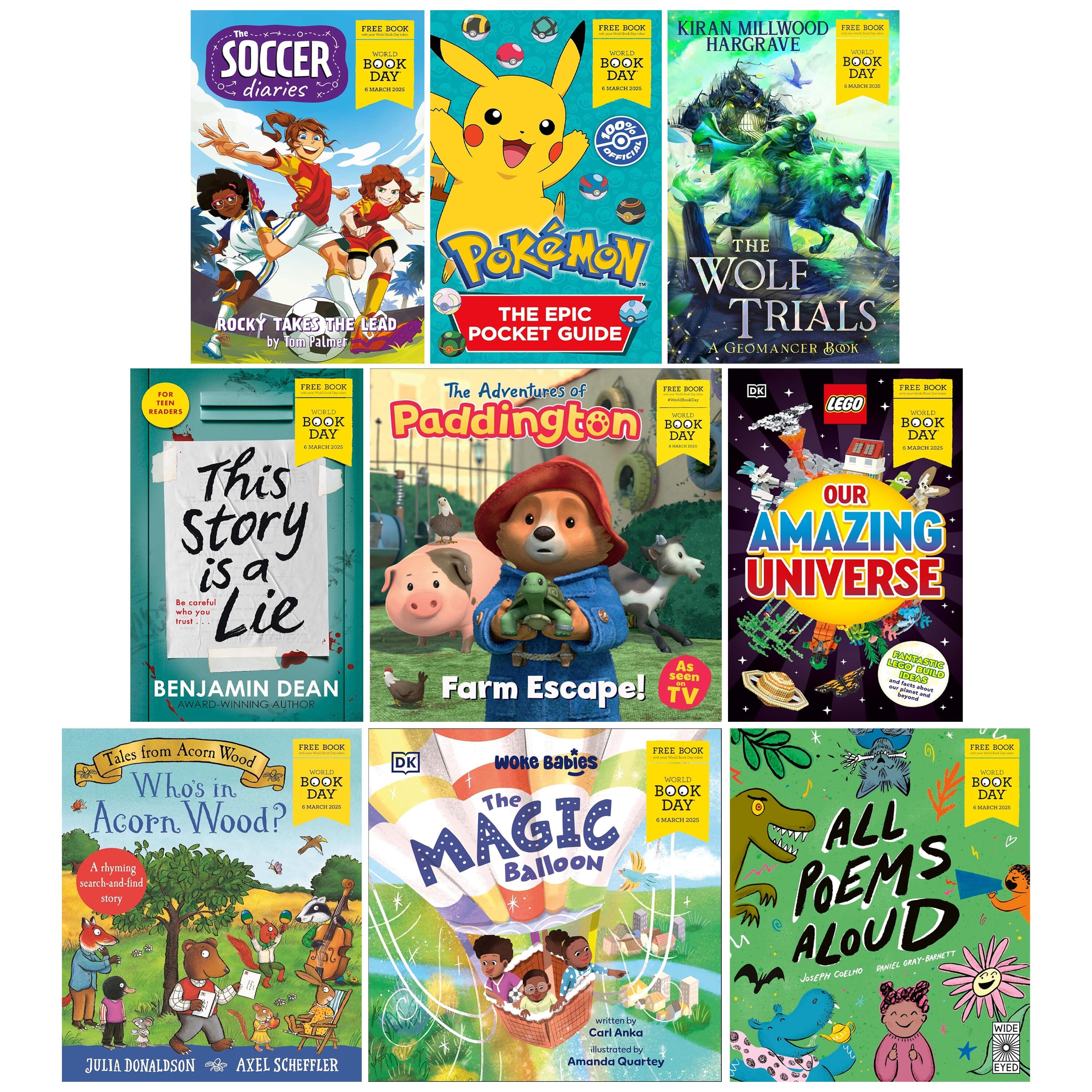 World Book Day 2025 Collection 9 Books Set - Ages 3-16 - E-B00k