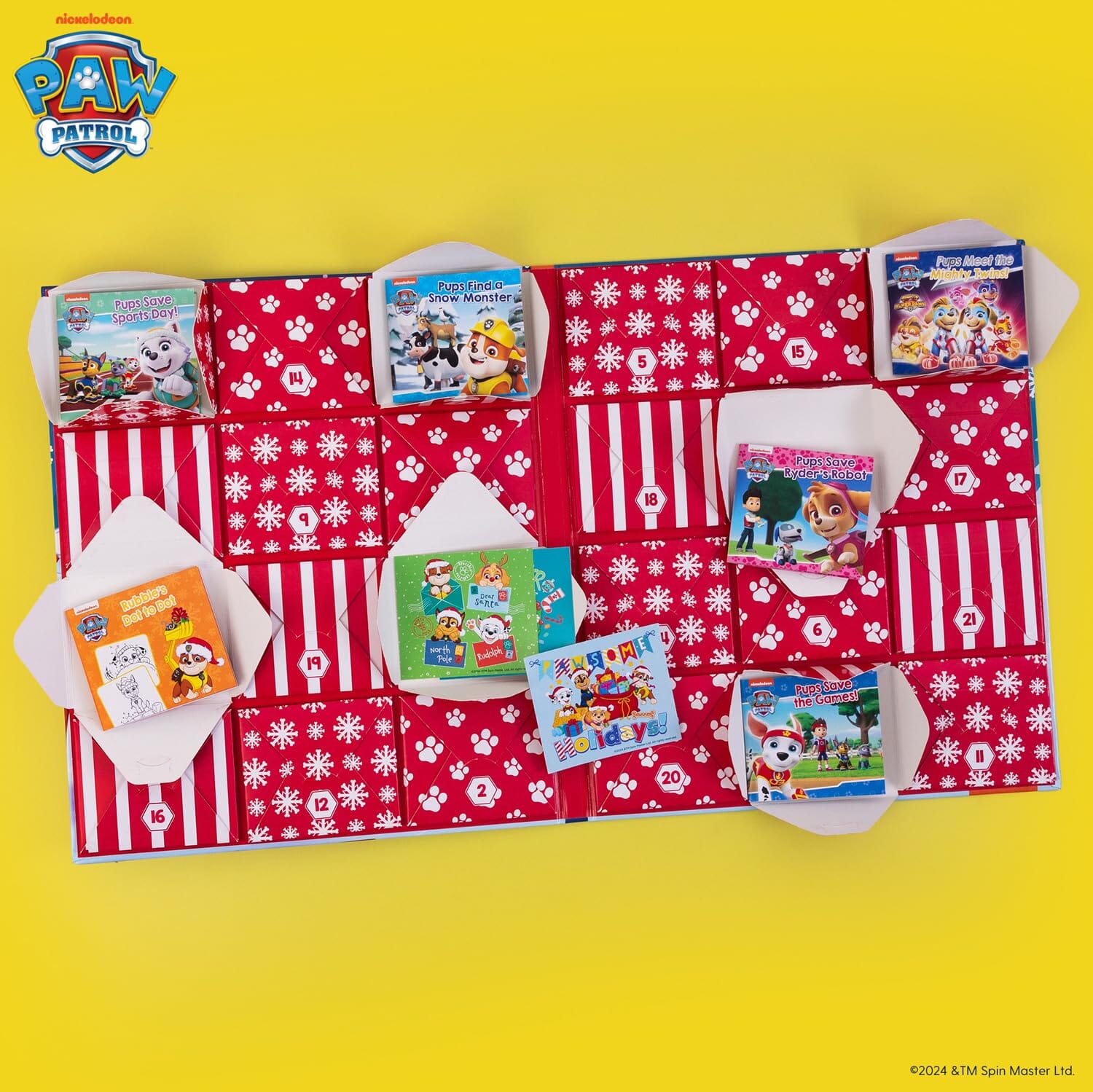 PAW PATROL Advent Calendar 24 Books, Activities and Surprises! - Ages 3+ - E-B00k