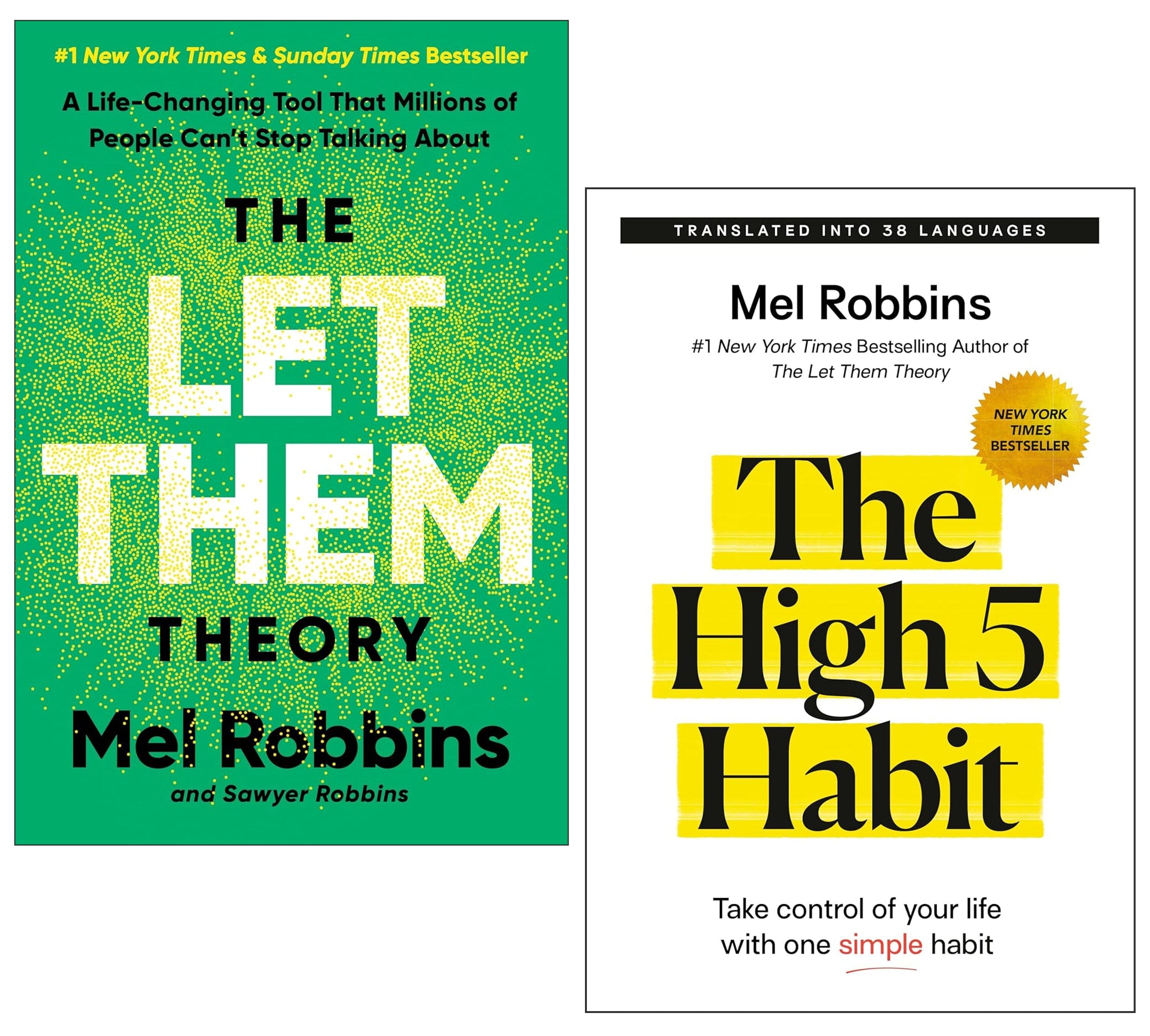 The Let Them Theory & The High 5 Habit by Mel & Sawyer Robbins 2 Books Collection Set - Non Fiction - E-B00k/E-B00k