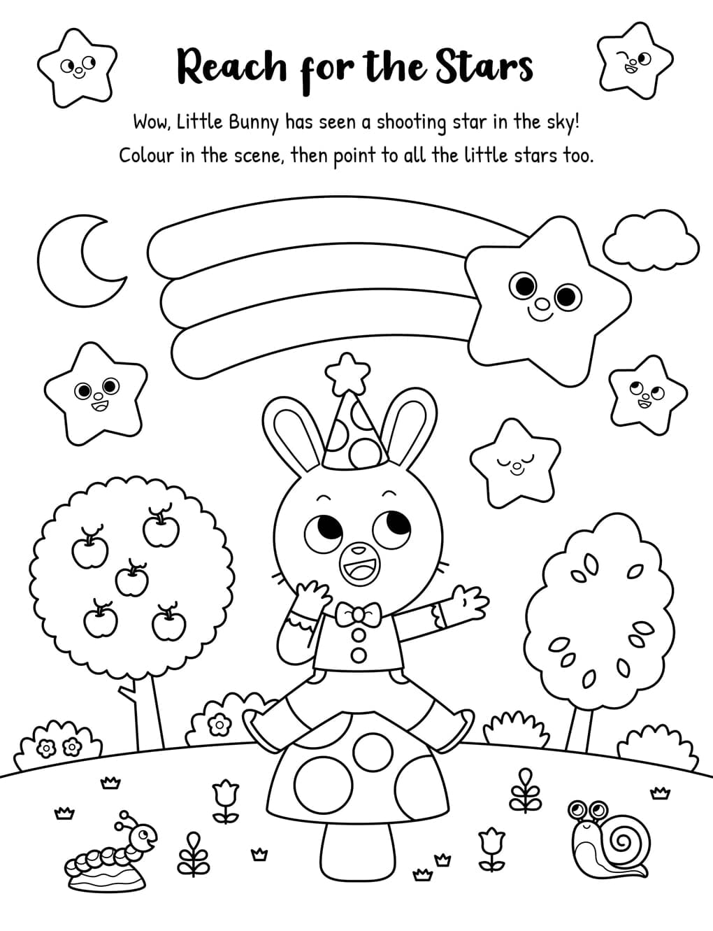 Hearts, Stars, Rainbows Colouring Book With Pen Set by Igloo - Ages 3-5 - E-B00k