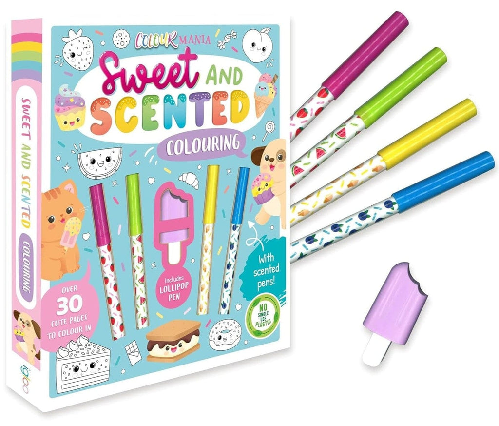Sweet and Scented Colouring Book With Scented Pens (Includes Lollipop Pen) - Ages 3-6 - E-B00k