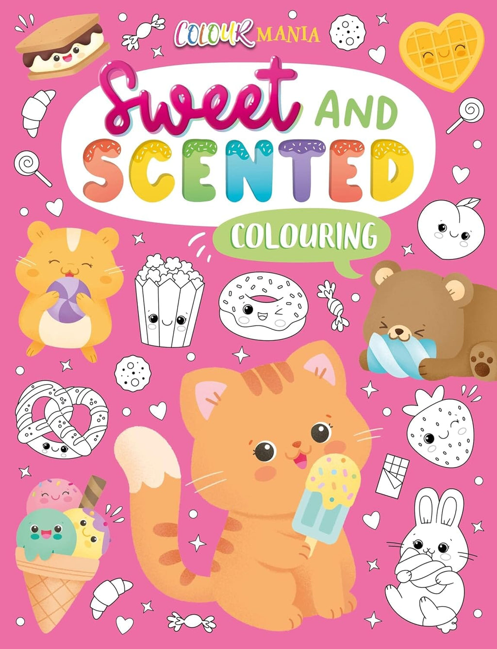 Sweet and Scented Colouring Book With Scented Pens (Includes Lollipop Pen) - Ages 3-6 - E-B00k