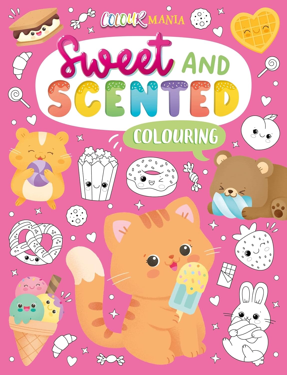 Sweet and Scented Colouring Book With Scented Pens (Includes Lollipop Pen) - Ages 3-6 - E-B00k