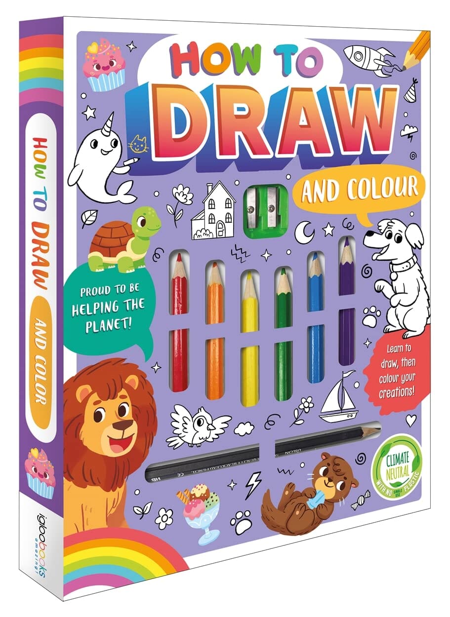 How to Draw And Colour Book With Colouring Pens (Learn to Draw, Then Colour Your Creations!) - Ages 3-6 - E-B00k
