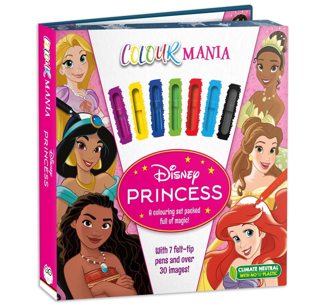Disney Princess: Colourmania: A Colouring Set Packed full of magic with 7 felt-tip pens and over 30 images! - Ages 7-11 - E-B00k