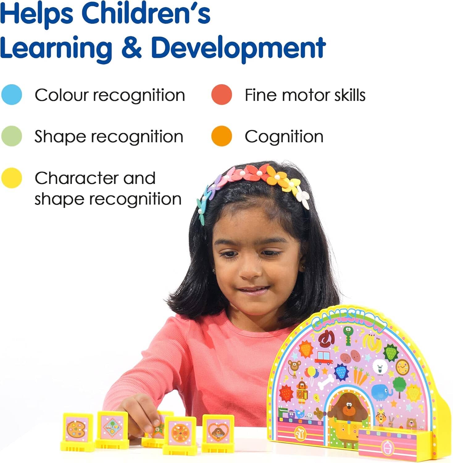 Hey Duggee's Game Show Toy For Kids: 5 Interactive Game Keys - Ages 3+ - Educational Toy