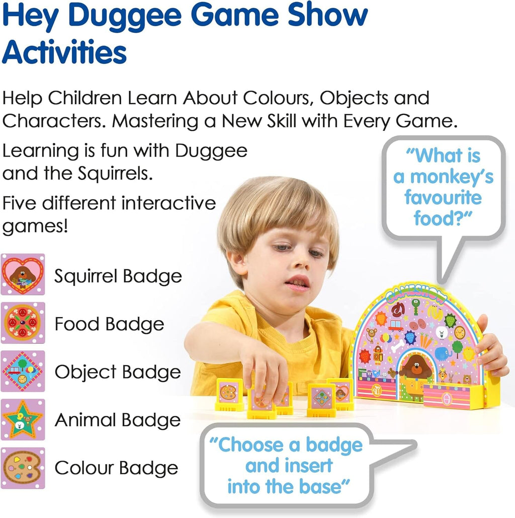 Hey Duggee's Game Show Toy For Kids: 5 Interactive Game Keys - Ages 3+ - Educational Toy