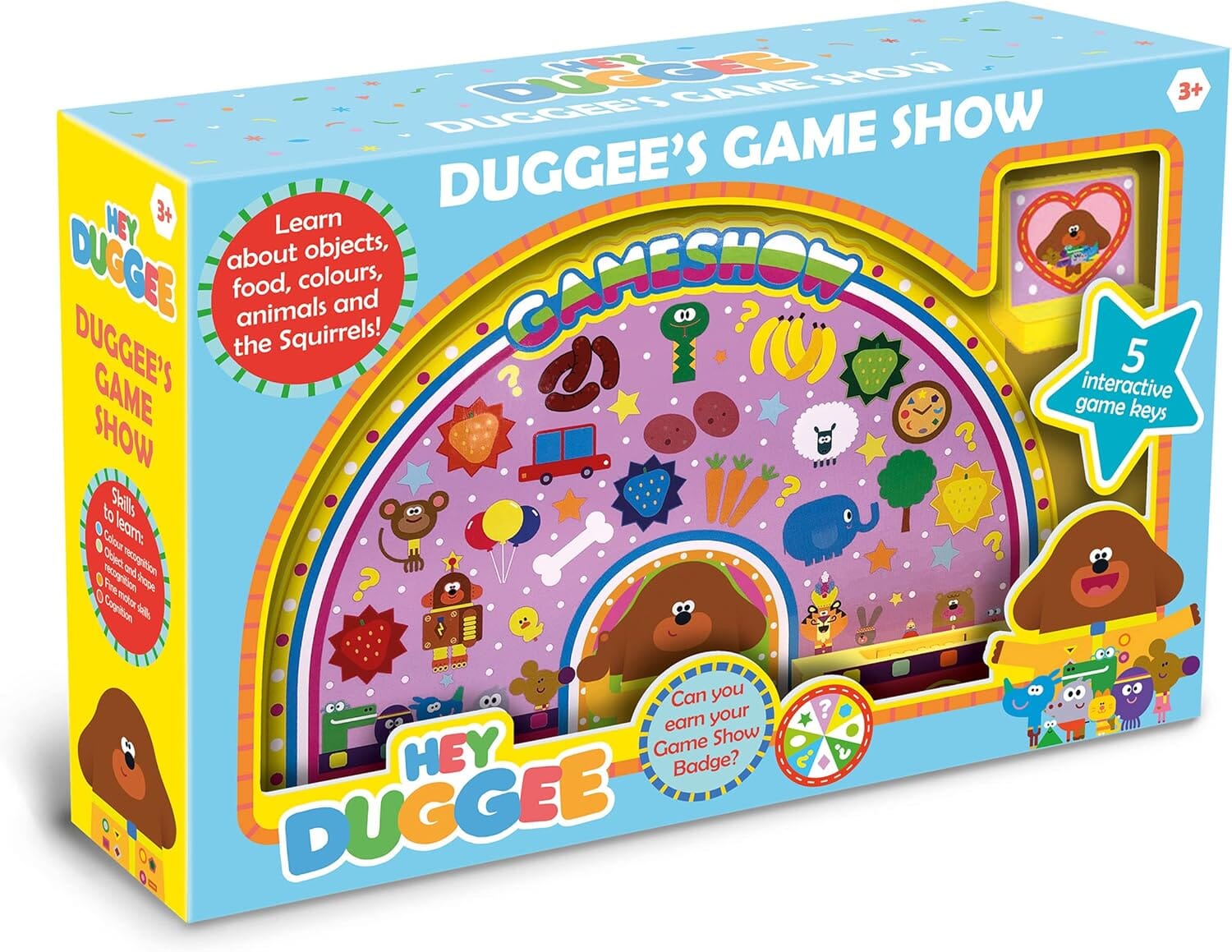 Hey Duggee's Game Show Toy For Kids: 5 Interactive Game Keys - Ages 3+ - Educational Toy