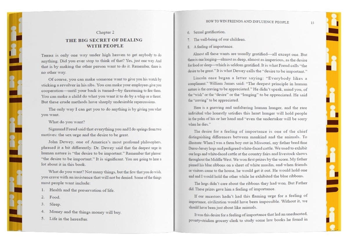 How to Win Friends and Influence People by Dale Carnegie With Sprayed Edges - Non Fiction - E-B00k