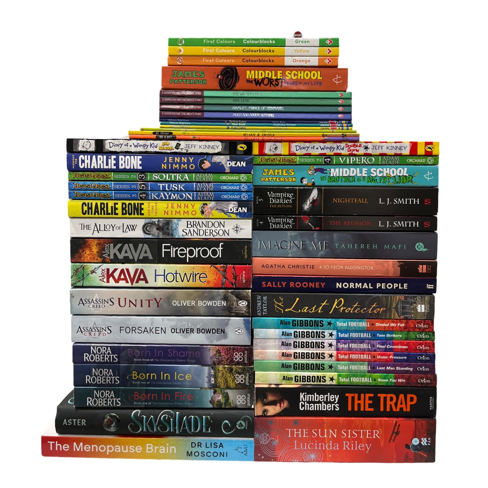 JOBLOT NUMBER 8 : 40 Fiction/Children's Mix Books Collection - E-B00k - T 22
