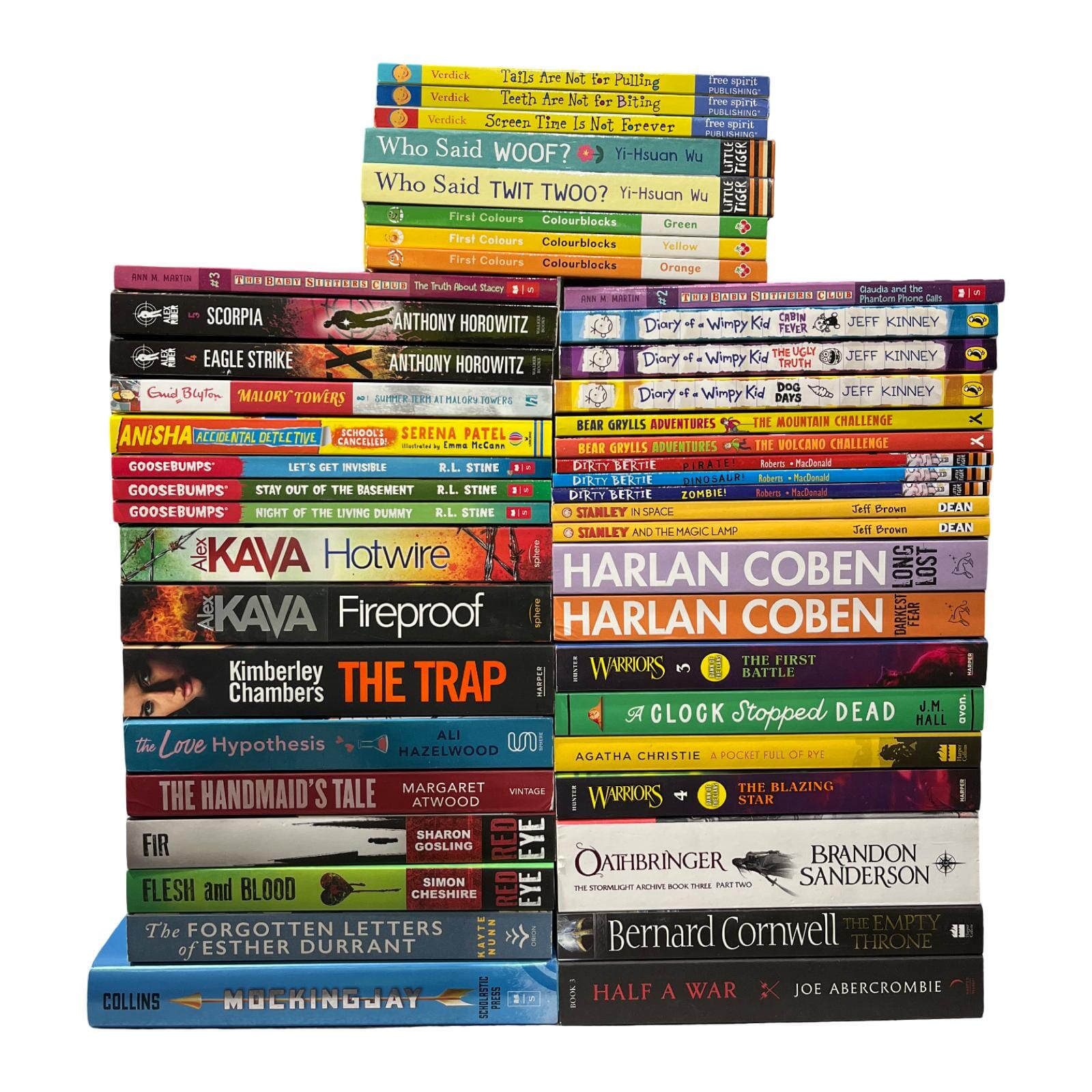 JOBLOT NUMBER 13 : 40 Fiction/Children's Mix Books Collection - E-B00k - T 21