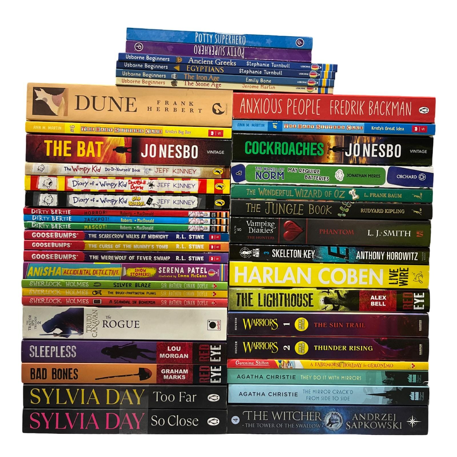 JOBLOT NUMBER 14 : 40 Fiction/Children's Mix Books Collection - E-B00k - T 21
