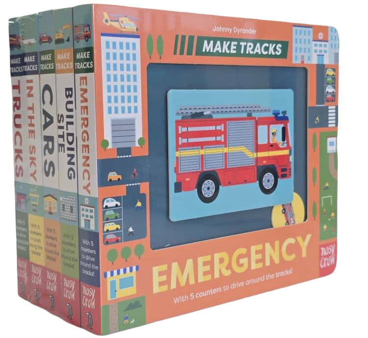 Make Tracks Series by Johnny Dyrander 5 Books Collection Set - Ages 2-5 - Board Book