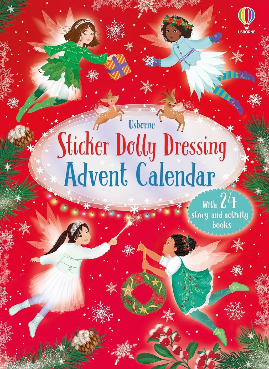 Sticker Dolly Dressing Advent Calendar: A Festive Collection of Dress Up Sticker Dolls, Puzzles, and other Activity Books - Ages 5+ - E-B00k