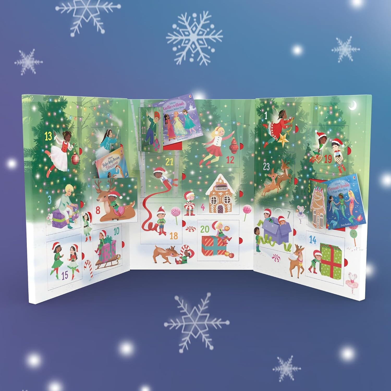 Sticker Dolly Dressing Advent Calendar: A Festive Collection of Dress Up Sticker Dolls, Puzzles, and other Activity Books - Ages 5+ - E-B00k