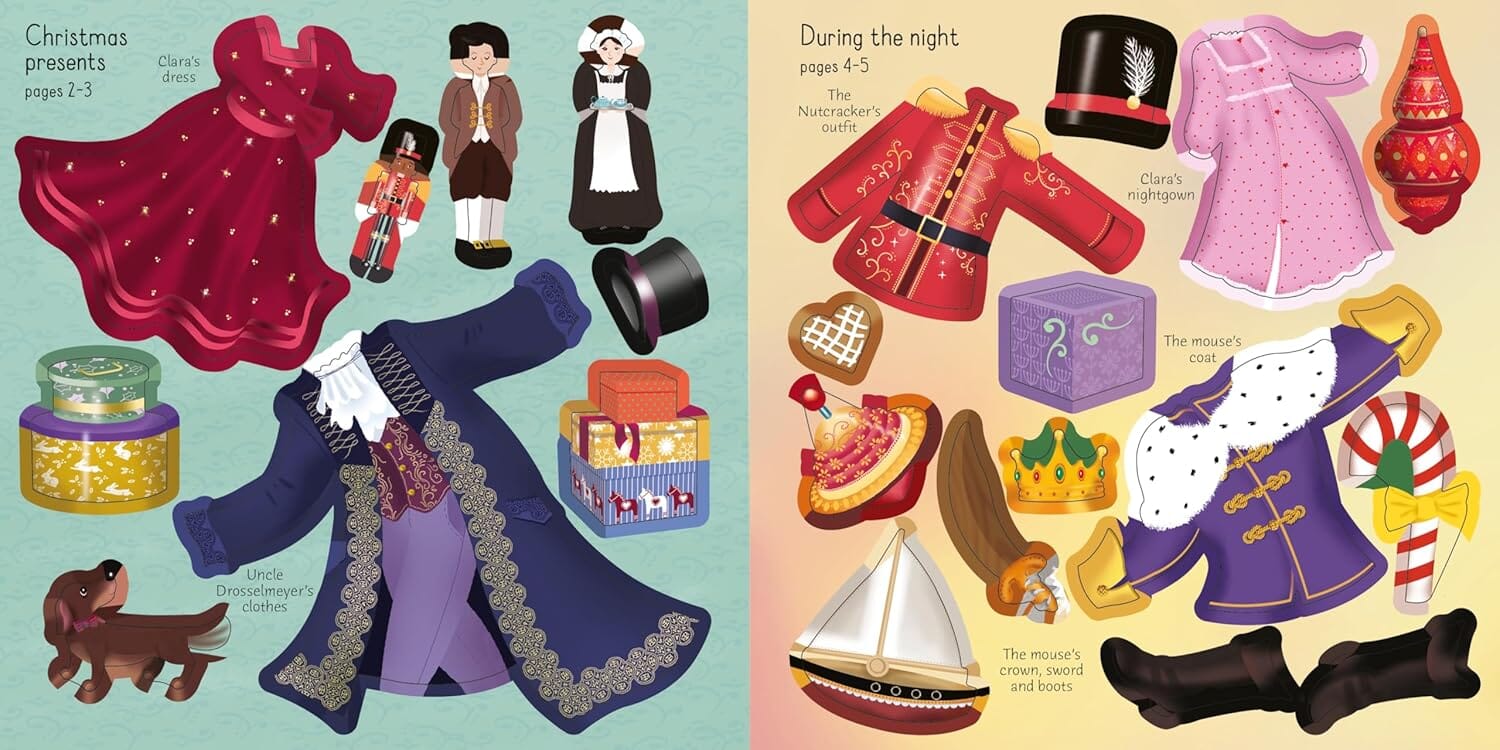 Sticker Dolly Dressing Advent Calendar: A Festive Collection of Dress Up Sticker Dolls, Puzzles, and other Activity Books - Ages 5+ - E-B00k