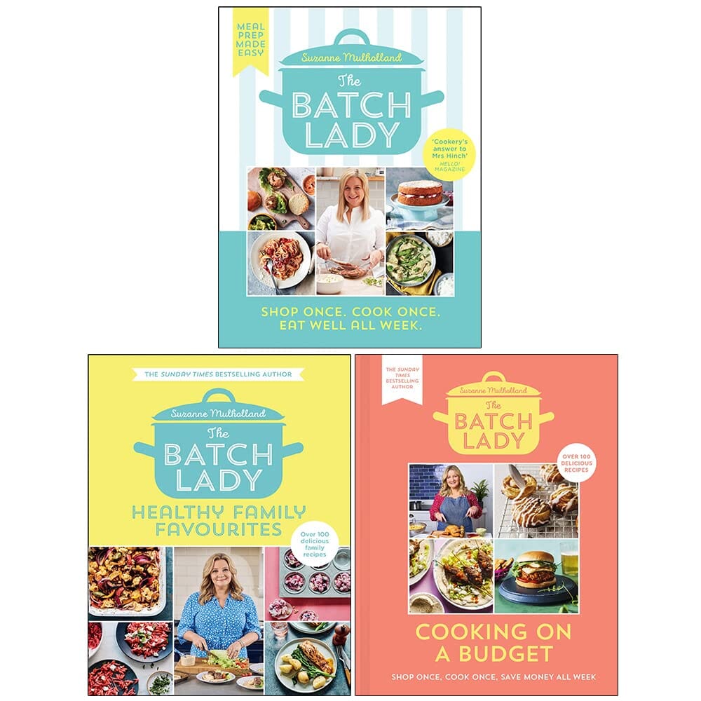 The Batch Lady Collection (The Batch Lady, Cooking on a Budget & Healthy Family Favourites) by Suzanne Mulholland 3 Books Set - Non Fiction - E-B00k