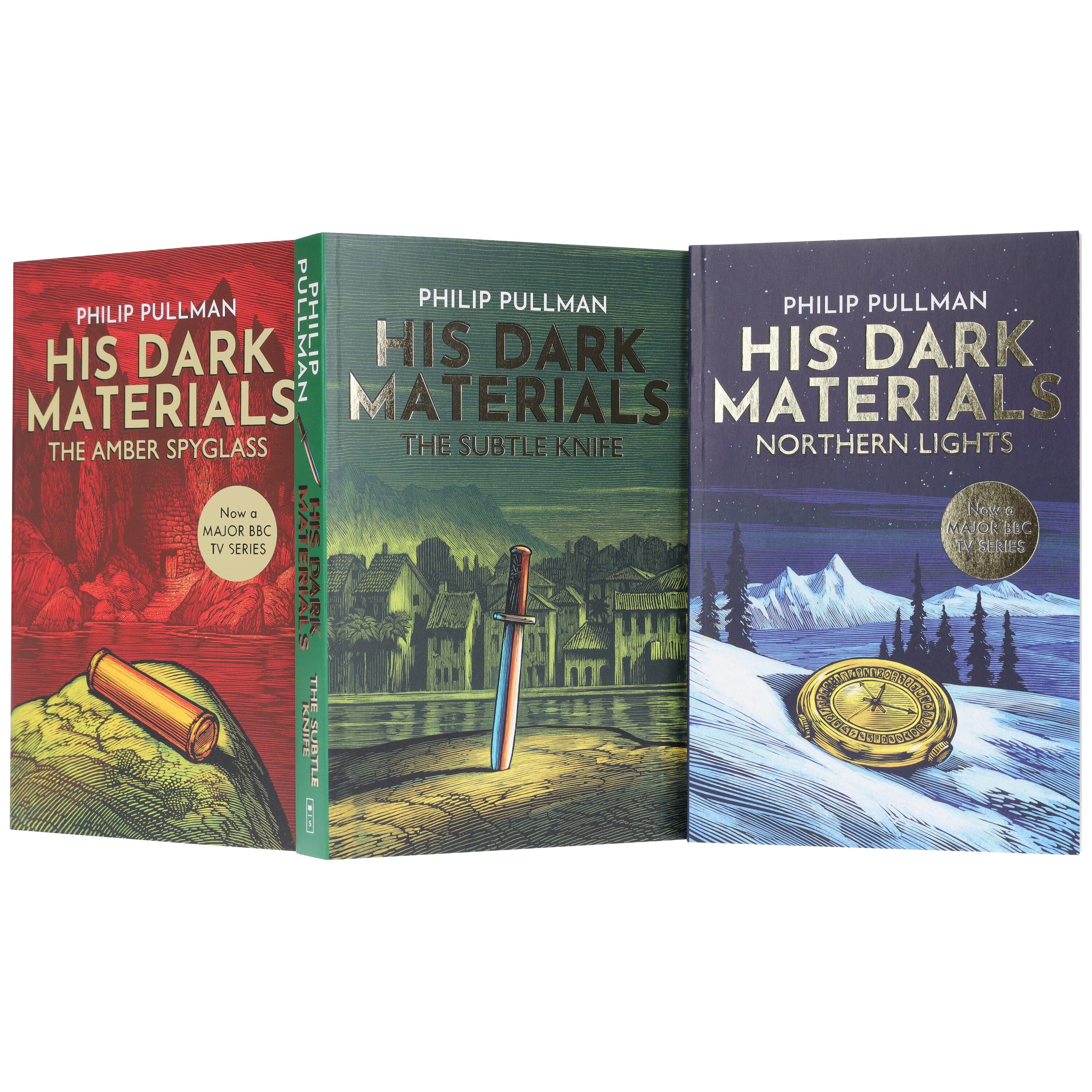 His Dark Materials trilogy by Philip Pullman (Northern Lights, Subtle Knife & Amber Spyglass) 3 Books Collection E-Books Set - Ages 11+ - E-B00k