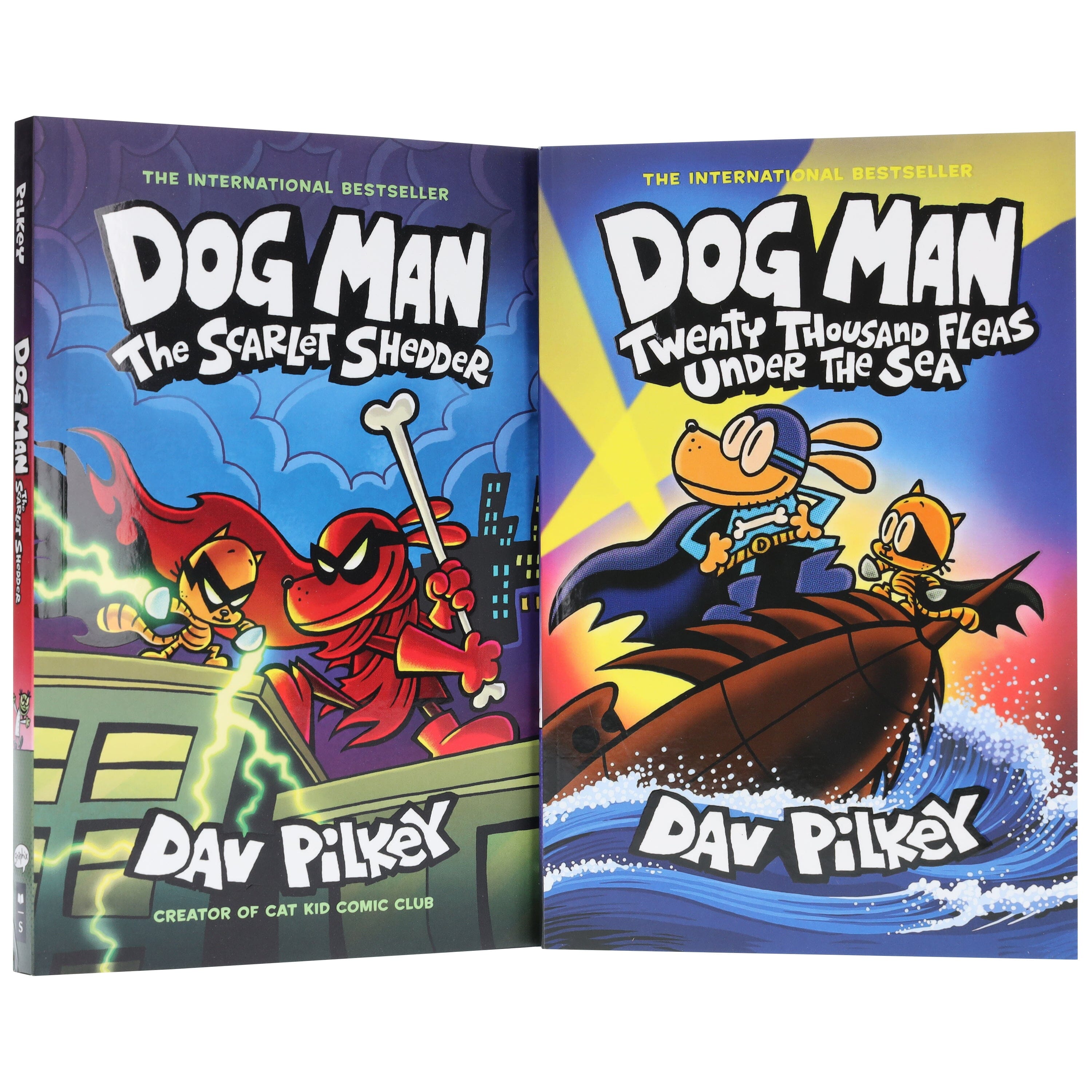 Dog Man Series by Dav Pilkey (Book No. 11 & 12) Collection 2 Books Set- Ages 6-12 - E-B00k
