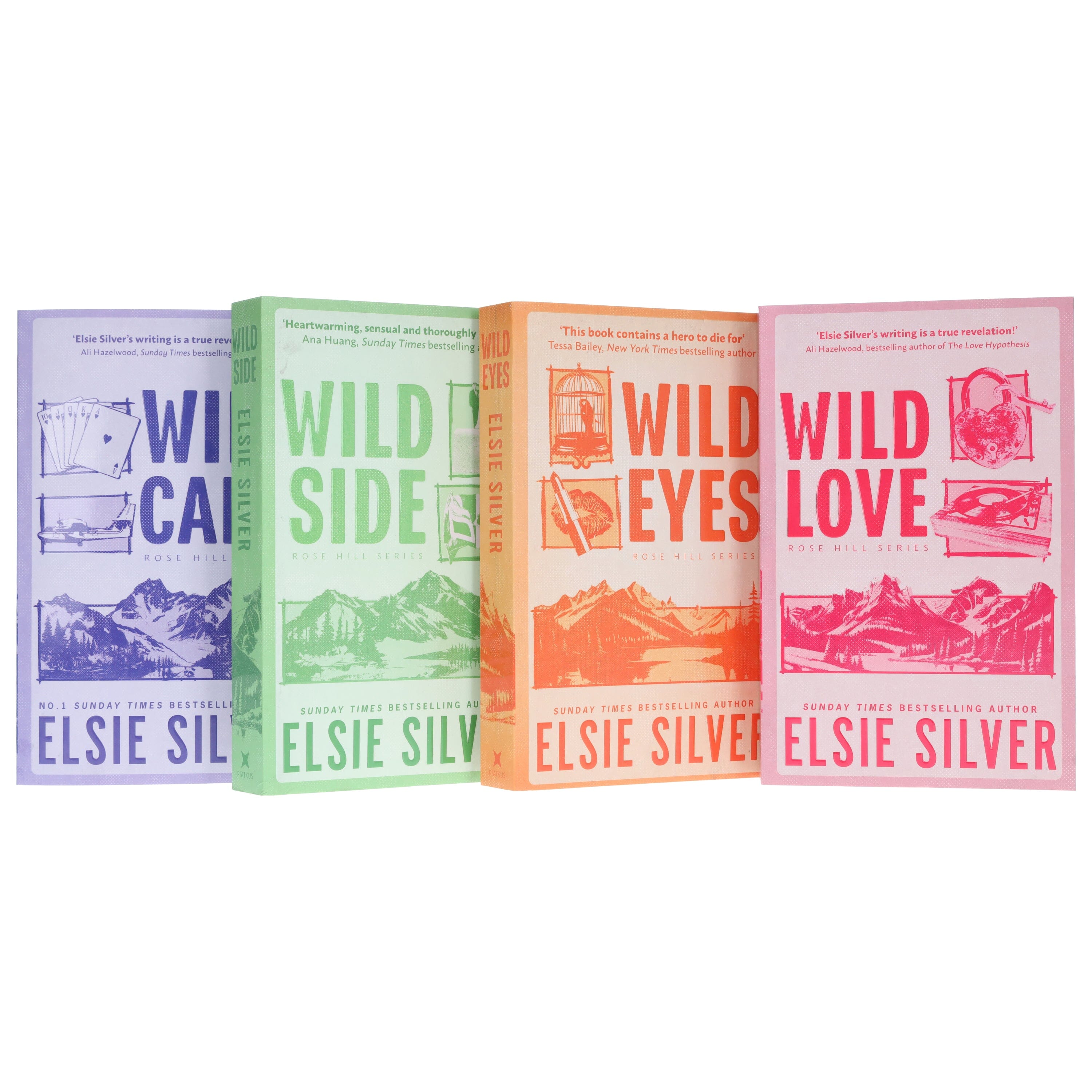 Rose Hill Series By Elsie Silver (Wild Love, Wild Eyes, Wild Side & Wild Card) 4 Books Collection Set - Fiction - E-B00k