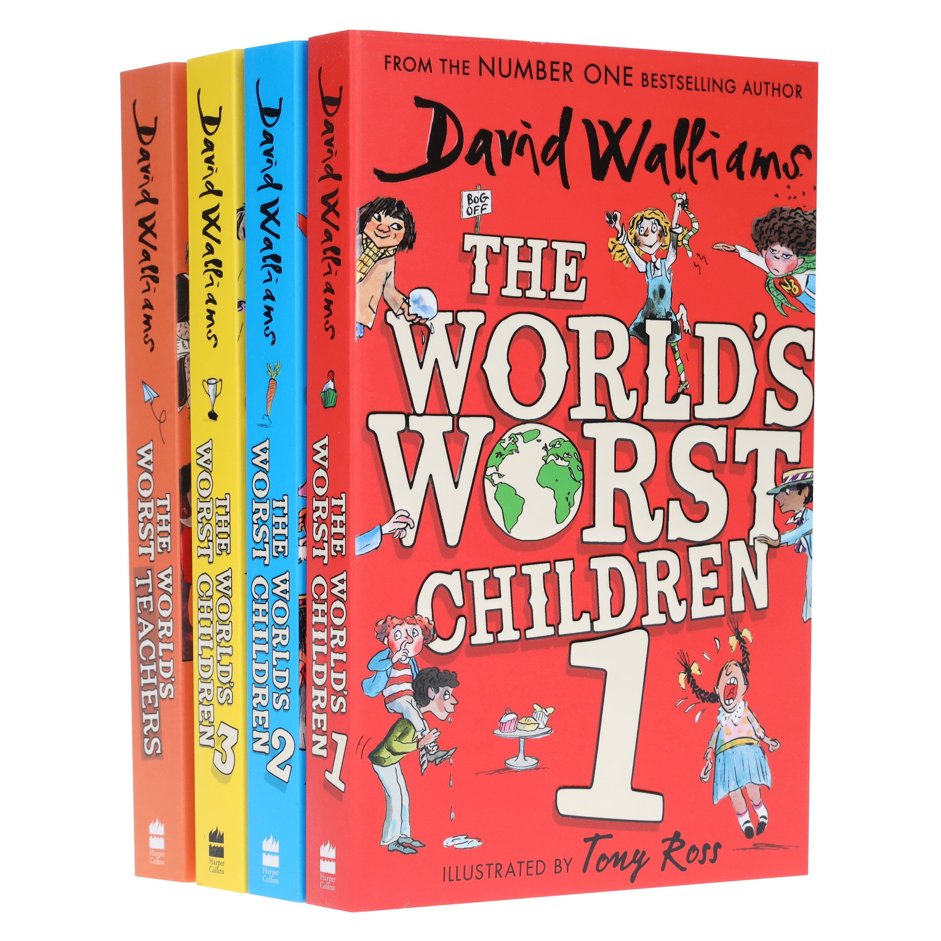 The World's Worst Children Series by David Walliams: Illustrated 4 Books Collection Set - Ages 7-12 -E-B00k